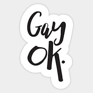 Gay OK LGBT Pride Sticker